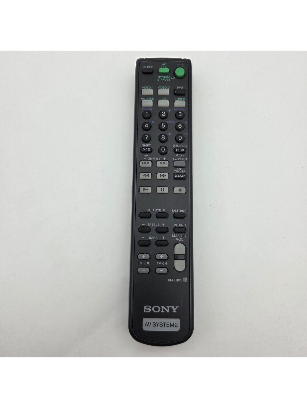 Genuine Sony RM-U185 A/V Receiver Remote Control STR-DE185 STR-DE197 - Tested